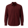 Burgundy Wool Flannel - Wadorth Shirts