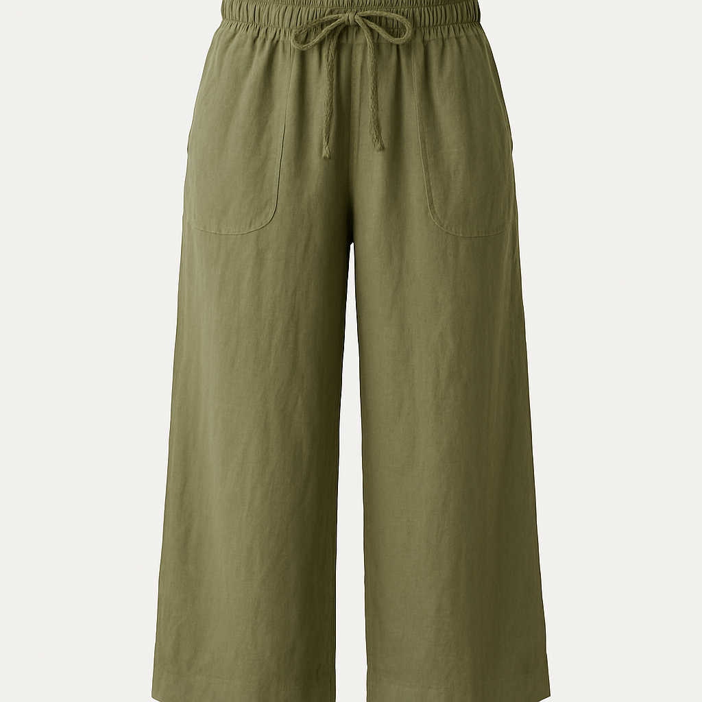 Linen Wide-Leg Pants - Wadorth Pants