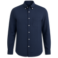 Navy Linen Shirt - Wadorth Shirts