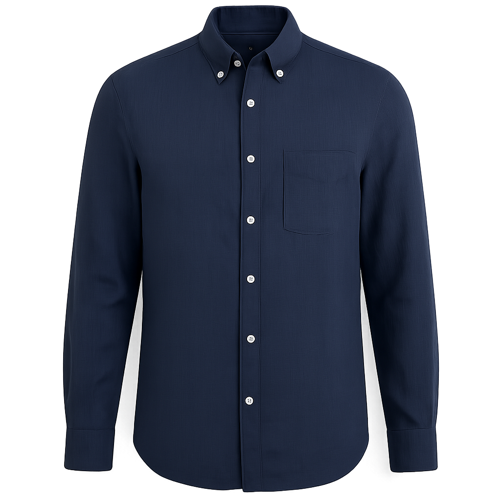 Navy Linen Shirt - Wadorth Shirts
