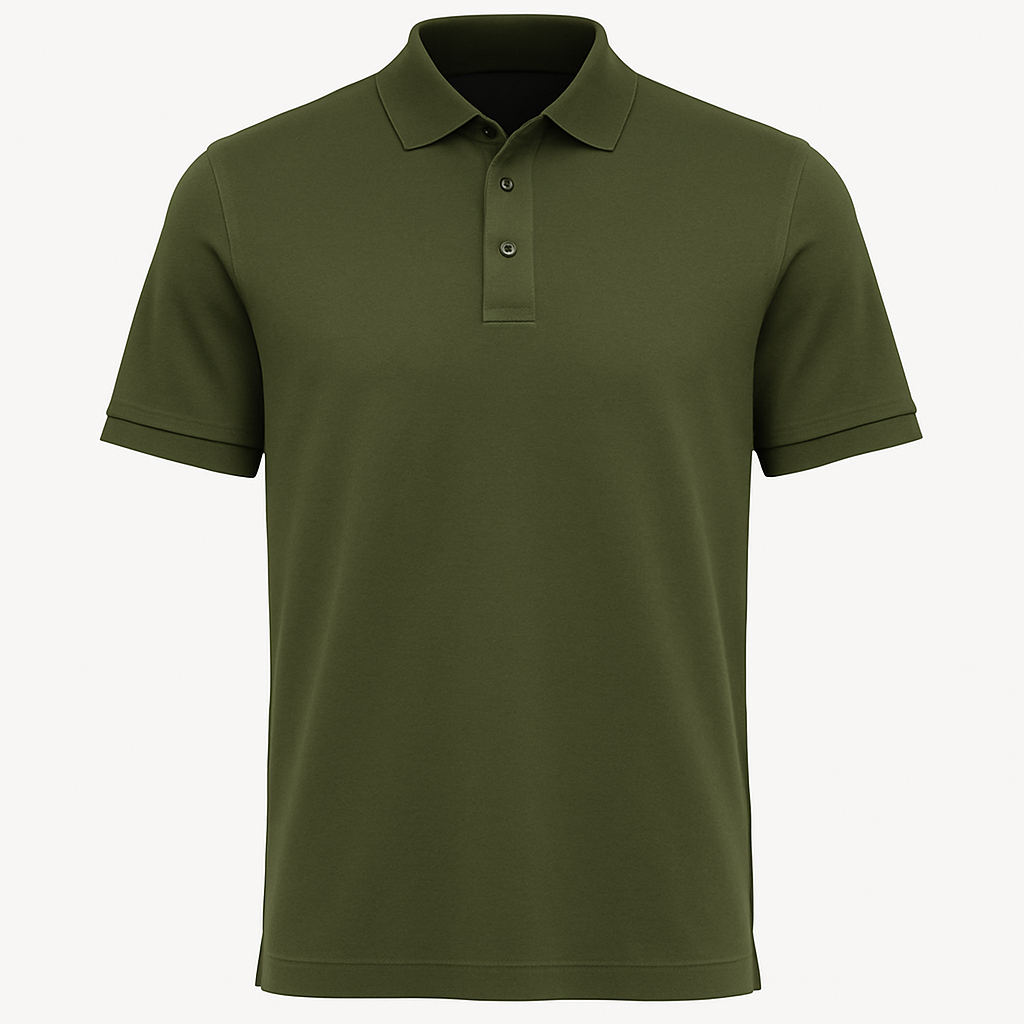 Olive Cotton Polo - Wadorth Shirts